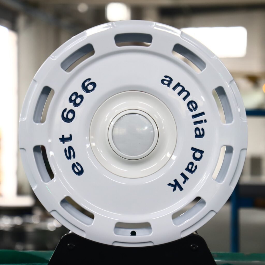 Porsche 911 wheels – Gloss White Full-Face, front view