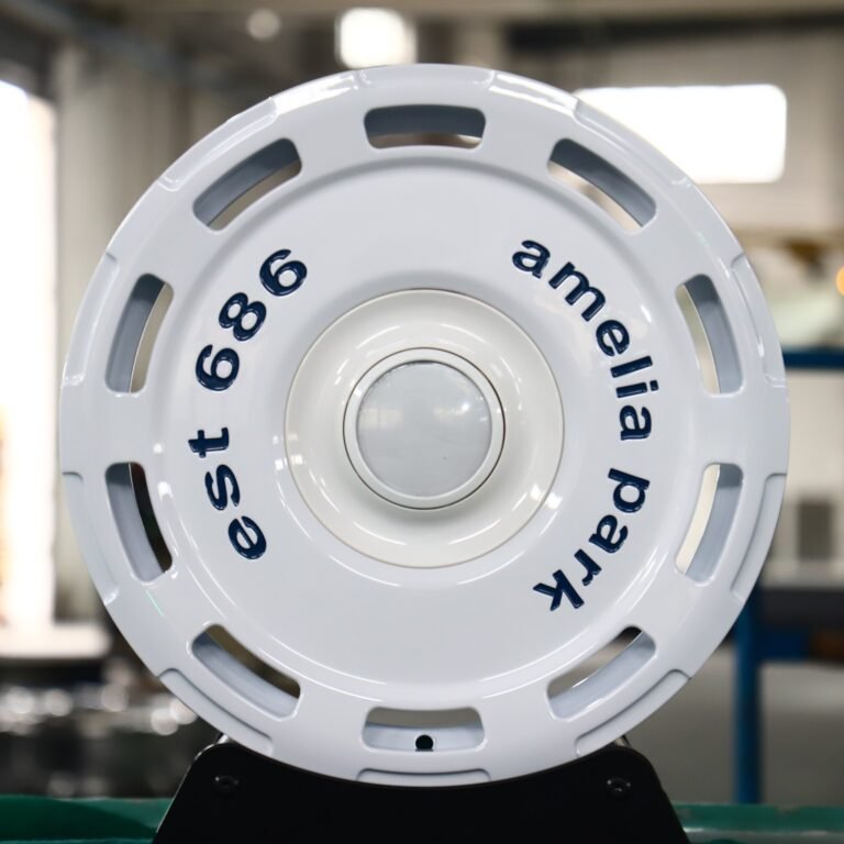 Porsche 911 wheels – Gloss White Full-Face, front view