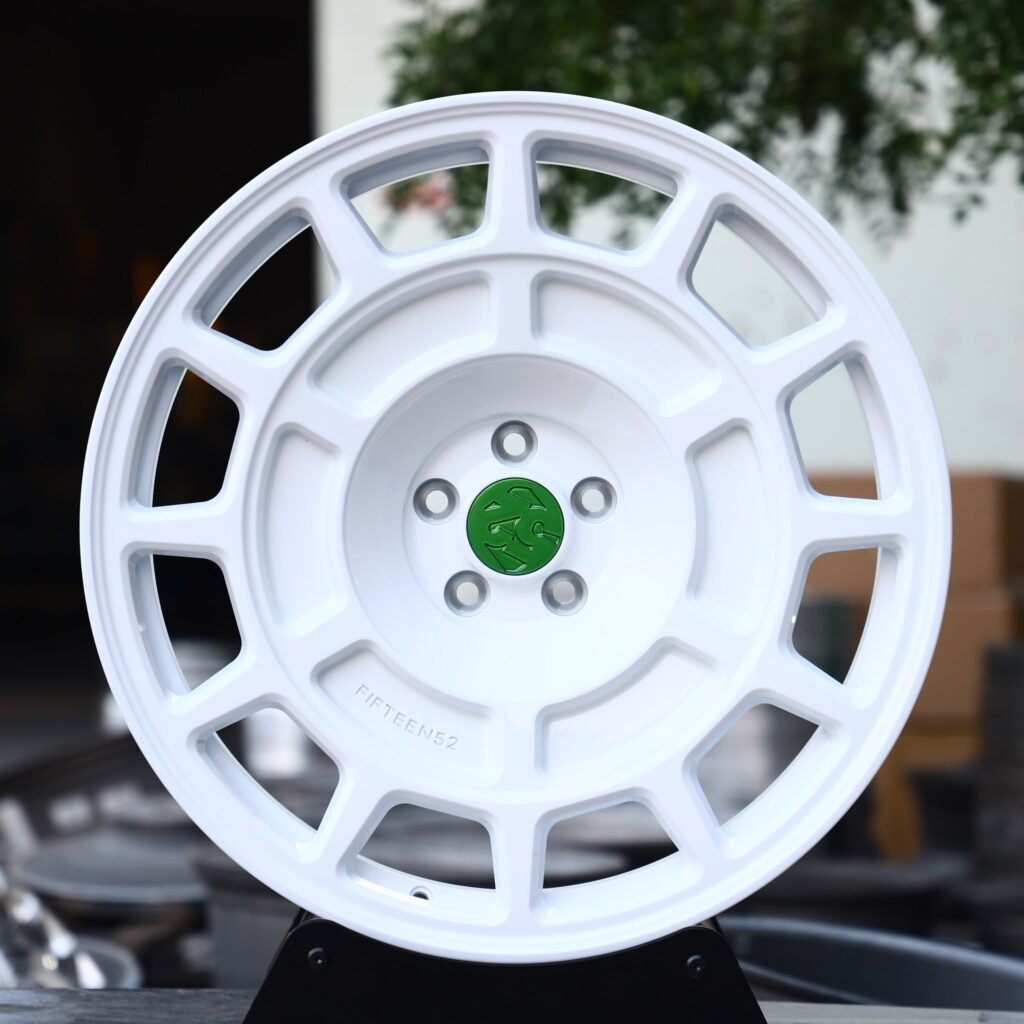 Porsche 911 wheels – Gloss White Full-Face, front view