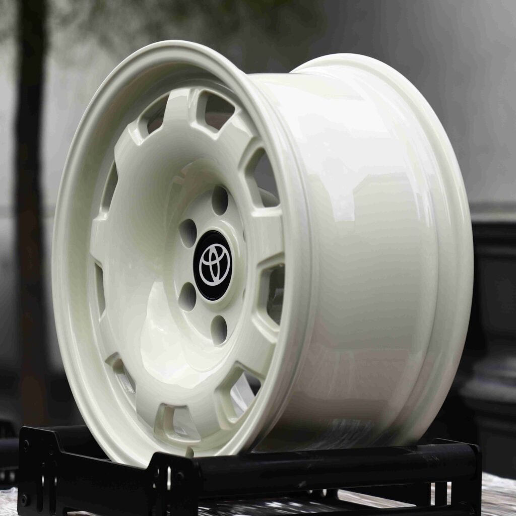Gloss White Semi-Full-Face 6-Lug Off-Road Forged Wheels - Ford F-150 / Chevrolet Silverado Fitment (6-Lug) view 3