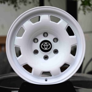 Gloss White Semi-Full-Face Forged Wheels – Toyota GR86 / Toyota Supra Fitment (5-Lug)