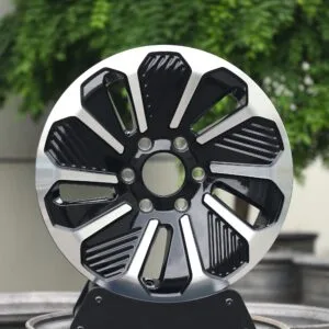 GMC Sierra 1500 / Silverado 1500 Off-Road Forged Wheels – Black / Machined Split-Spoke (6-Lug)