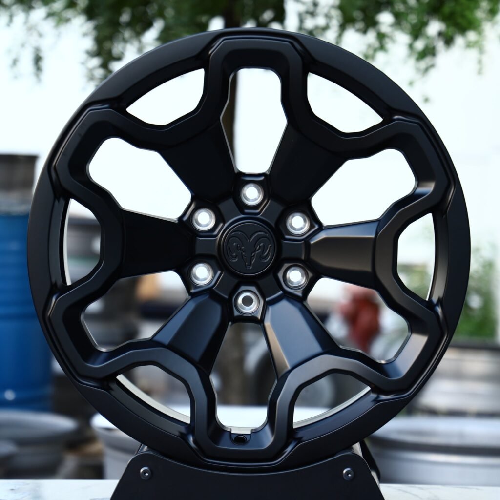 GMC Sierra wheels – Custom Finish, front view