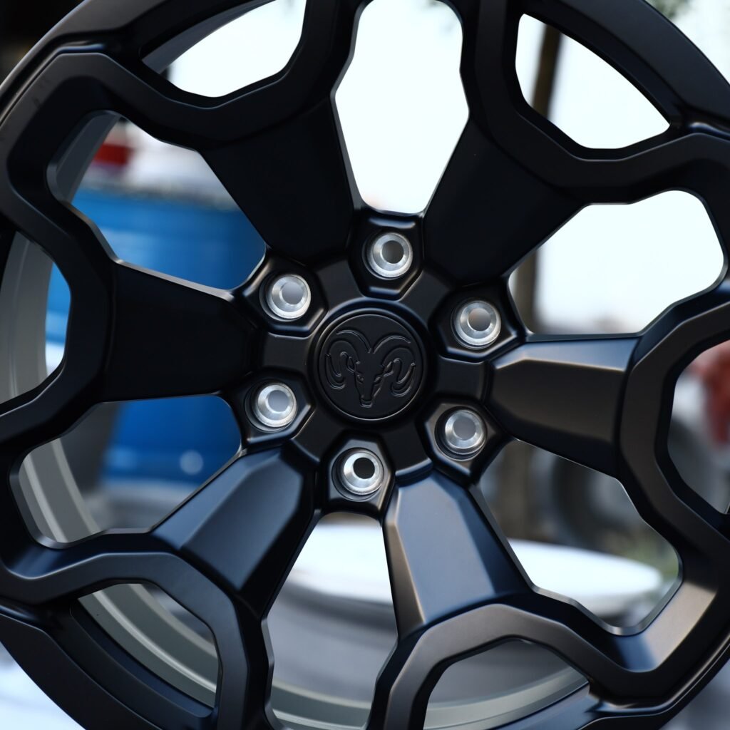 Toyota Tacoma wheels – Custom Finish, lip and barrel detail