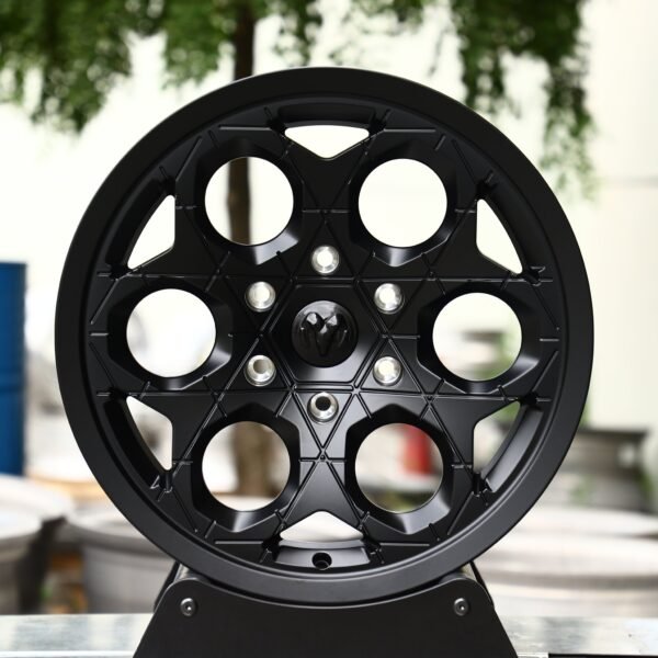 Ram 1500 wheels – Gloss Black Petal (Ram OEM-Style), front view