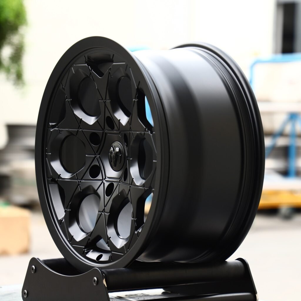 6x139.7 wheels – Gloss Black Petal, side view