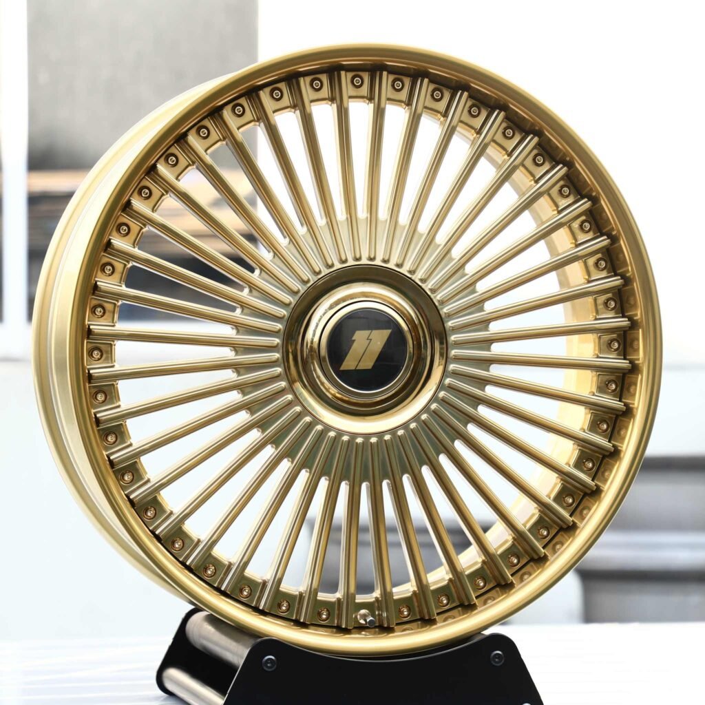 Dodge OEM-Style Gold 2-Piece Multi-Spoke Forged Wheels – Dodge Challenger / Charger Fitment (5-Lug)
