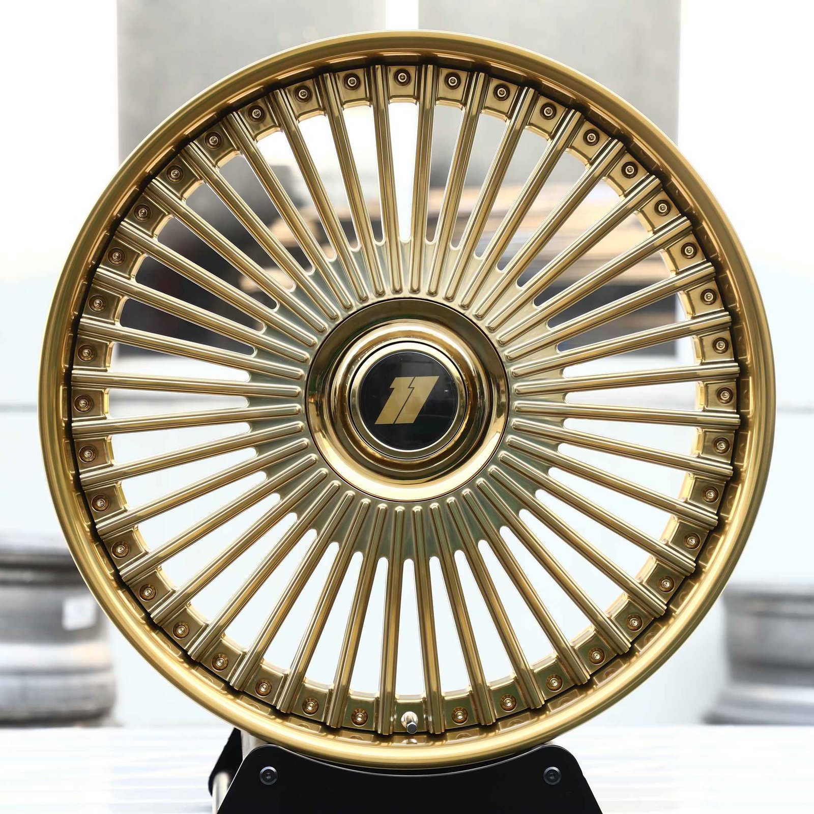 Dodge Challenger wheels – Gold Custom (Dodge OEM-Style), front view