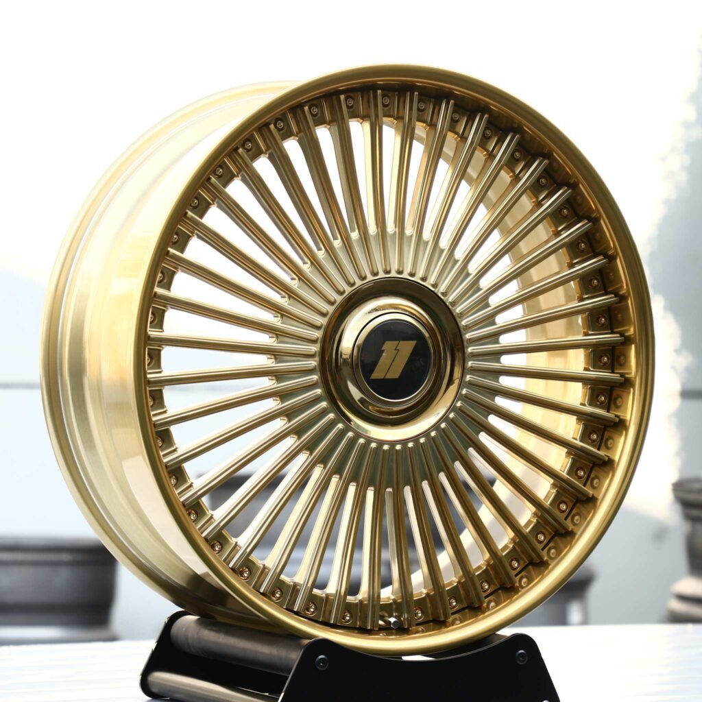 Dodge Charger wheels – Gold Custom (Dodge OEM-Style), angled view