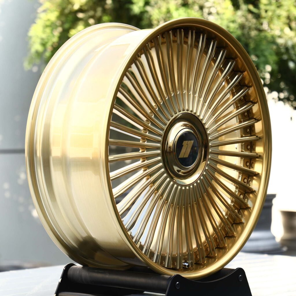 5x115 wheels – Gold Custom (Dodge OEM-Style), side view