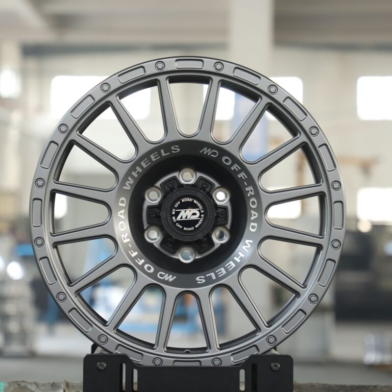 Toyota 4Runner wheels – Gray 16-Spoke Exposed Bolt Detail, front view