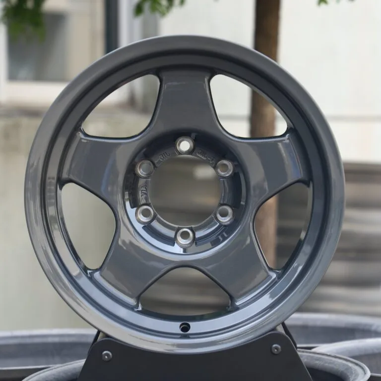 Toyota 4Runner wheels – Gray 5-Spoke Deep Lip, front view