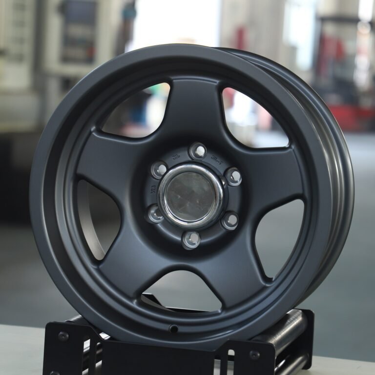 Toyota 4Runner wheels – Gray 5-Star Spoke, front view