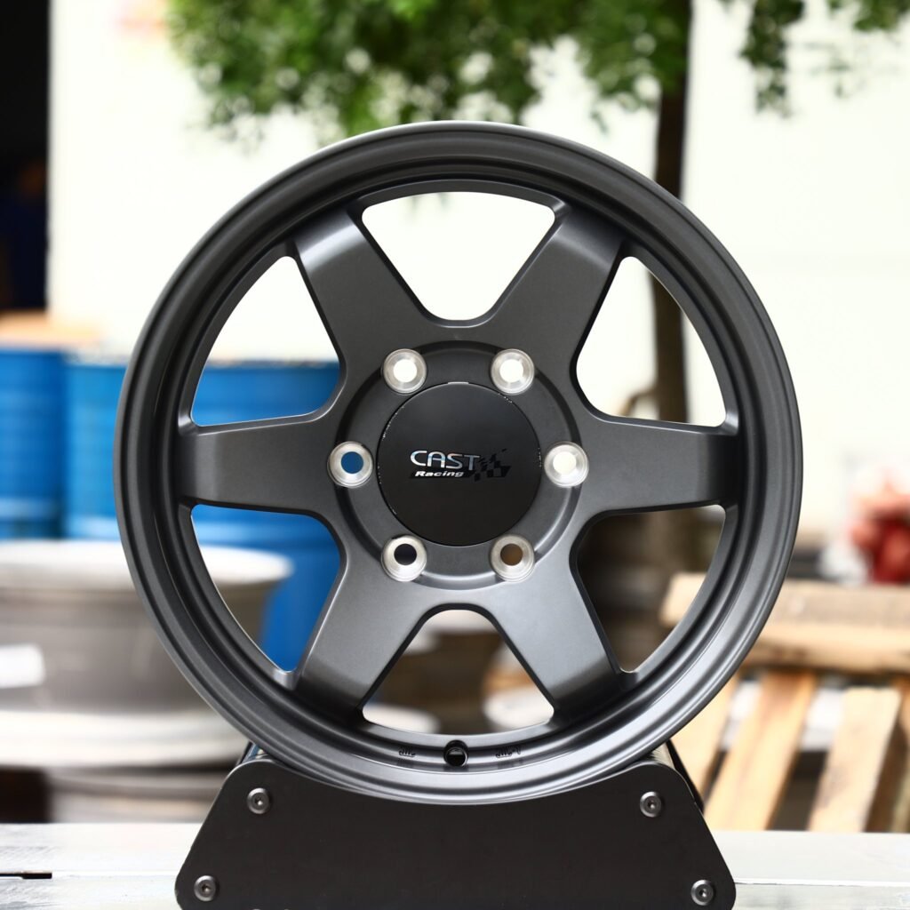 Toyota 4Runner wheels – Gray / Gloss Black / Gunmetal Custom, front view