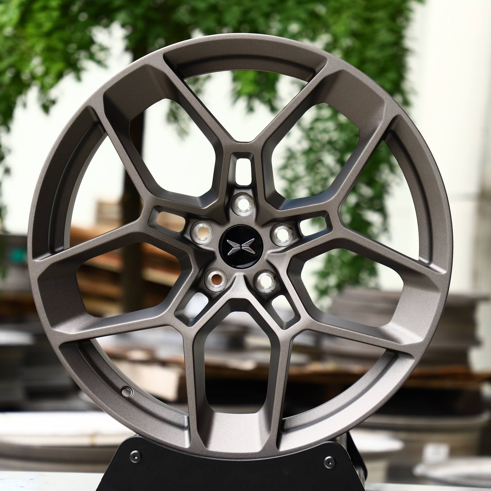 BMW M2 F87 wheels – Gray Petal, front view