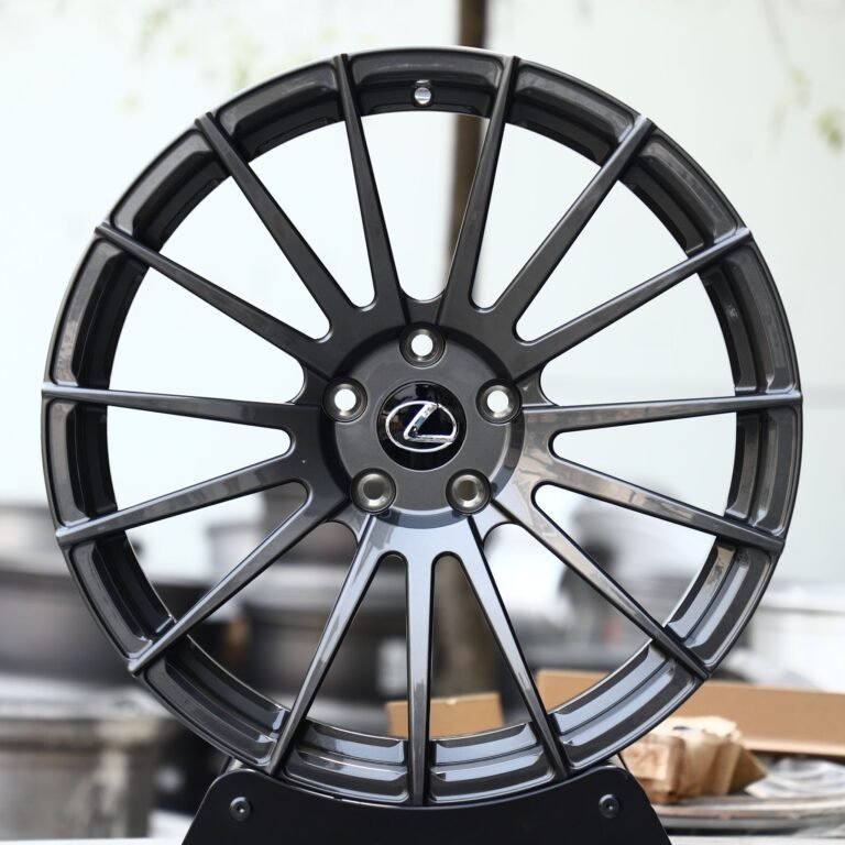 Toyota GR86 wheels – Gunmetal 15-Spoke, front view