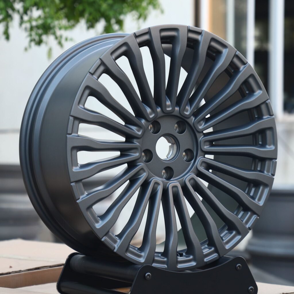 5x130 wheels – Gunmetal Multi-Spoke, side view