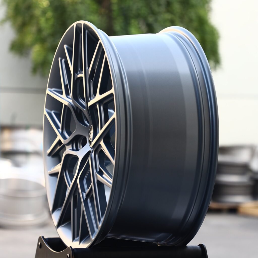 5x120 wheels – Gunmetal Split, side view