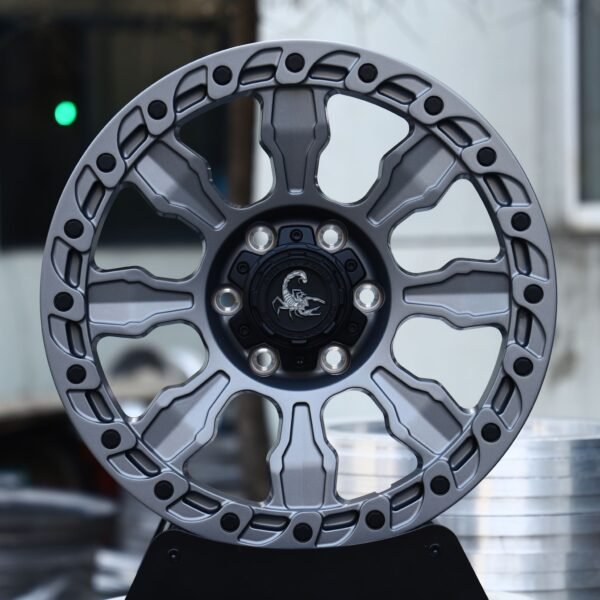 Ford F-150 wheels – Gunmetal Split-Spoke Bolt-Ring, front view