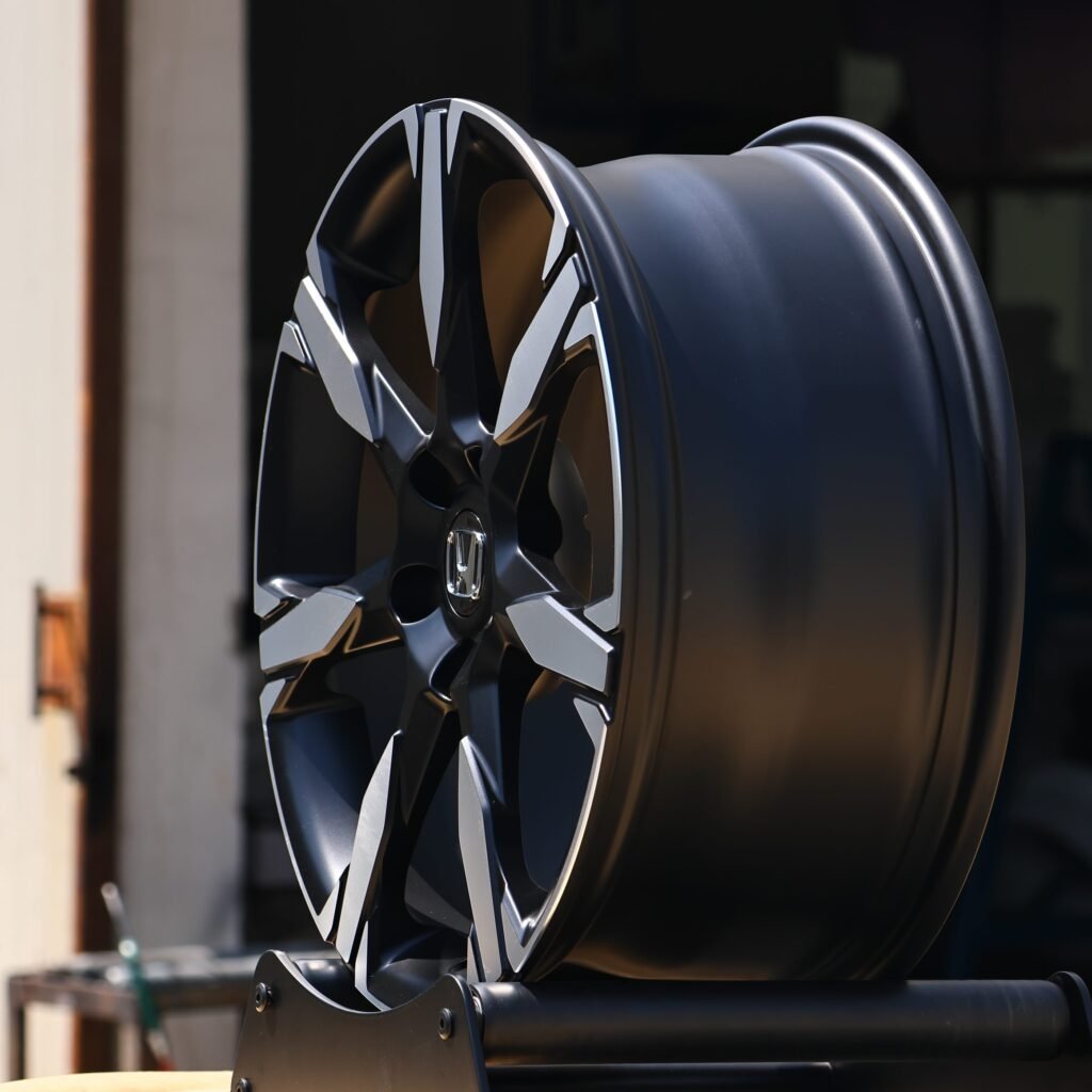 Honda Style Matte Silver 5-Spoke Machined Face Forged Wheels - Honda Accord / Honda CR-V Fitment (5-Lug) view 4