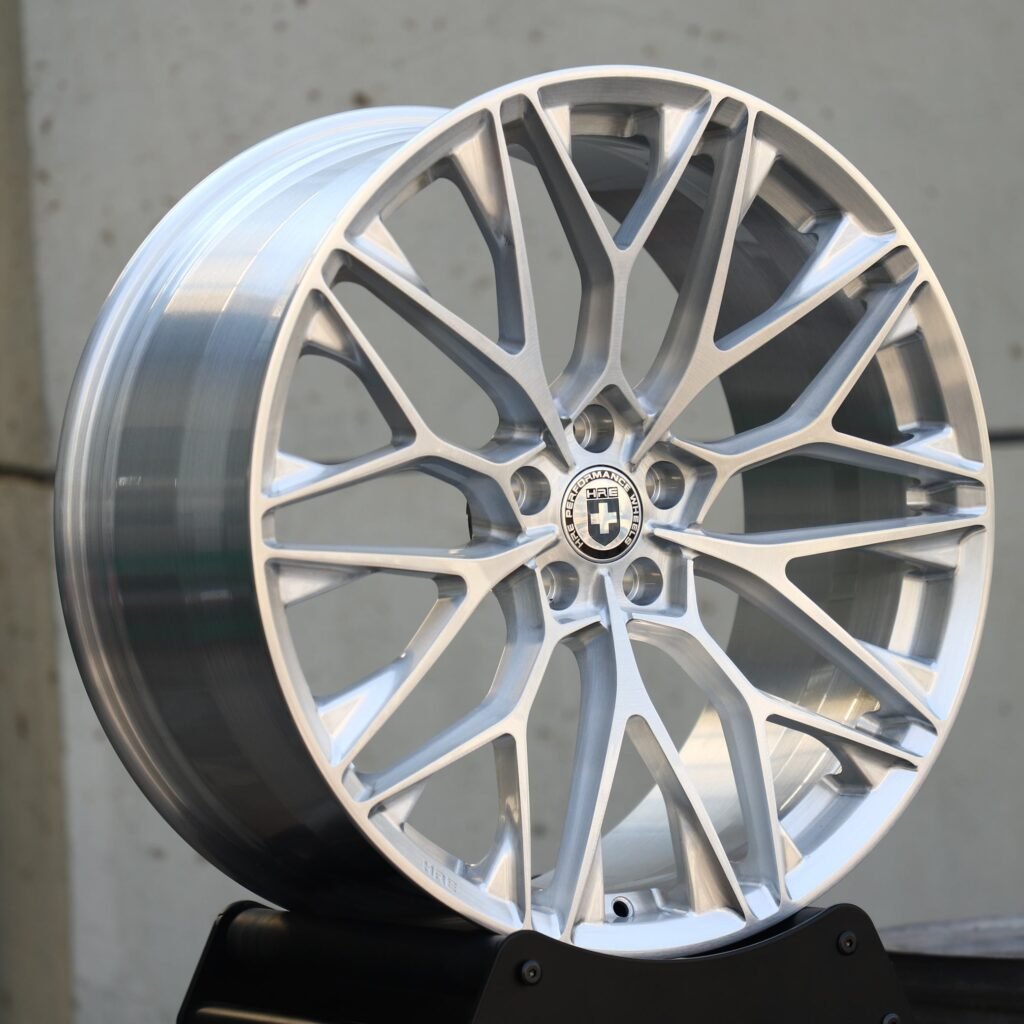 HRE Brushed Silver 5-Spoke Forged Wheels - Porsche 911 / BMW M3 Fitment (5-Lug) view 3