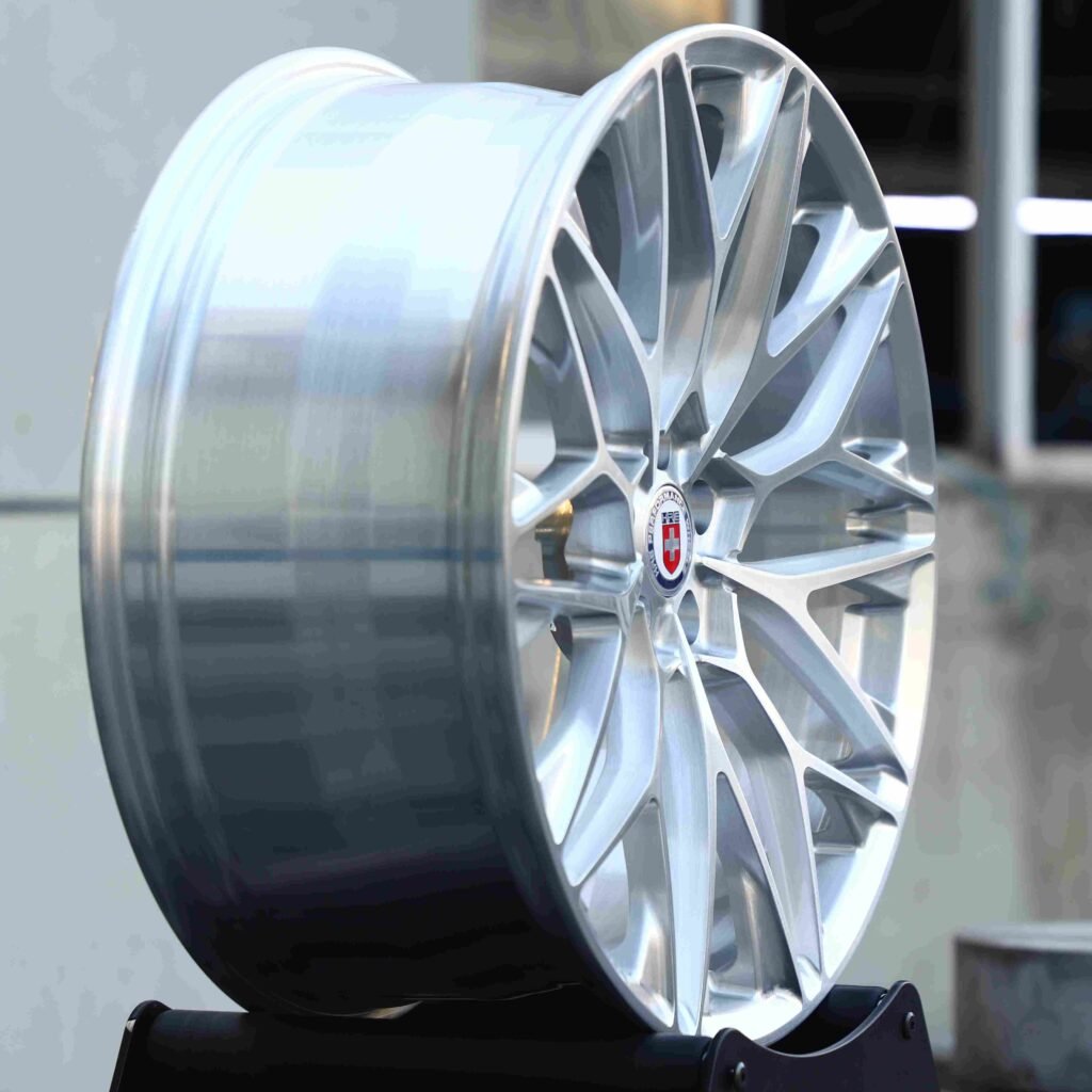 HRE Brushed Silver 5-Spoke Forged Wheels - Porsche 911 / BMW M3 Fitment (5-Lug) view 4