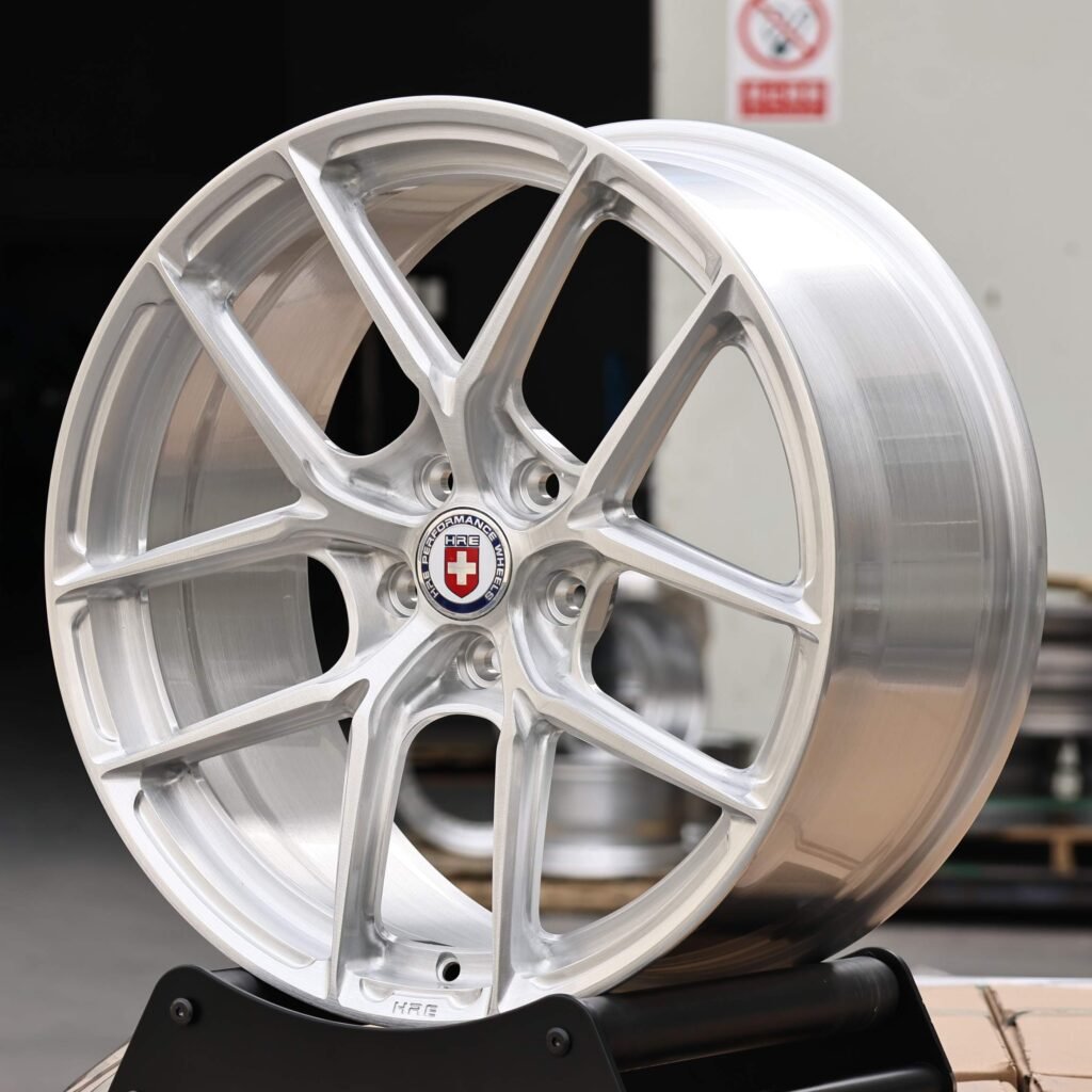 HRE Brushed Silver 5 Y-Spoke Forged Wheels - Porsche 911 / BMW M3 Fitment (5-Lug) view 3