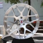 HRE FF01-Style Brushed Silver Forged Wheels - BMW 3 Series F30 / Audi RS5 Fitment (5-Lug)