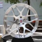 HRE FF01-Style Brushed Silver Forged Wheels - BMW 3 Series F30 / Audi RS5 Fitment (5-Lug)