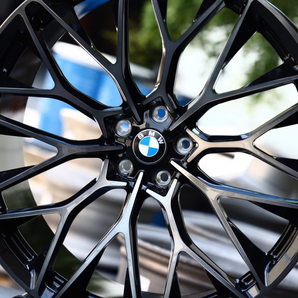 BMW M2 G87 wheels – Gloss Black Machined Face (BMW OEM-Style), lip and barrel detail