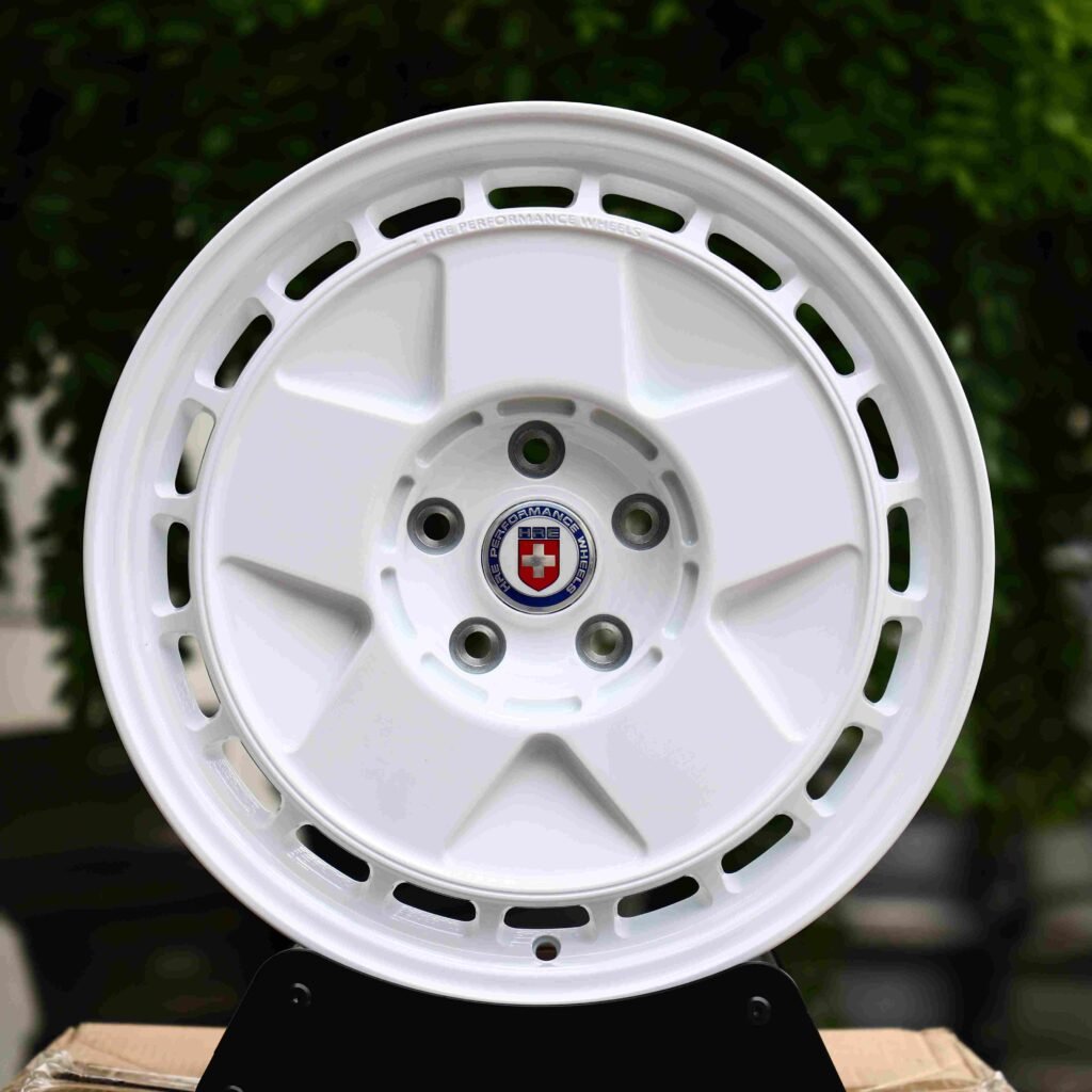 Porsche 911 wheels – Gloss White Full-Face (HRE 935-Style), front view