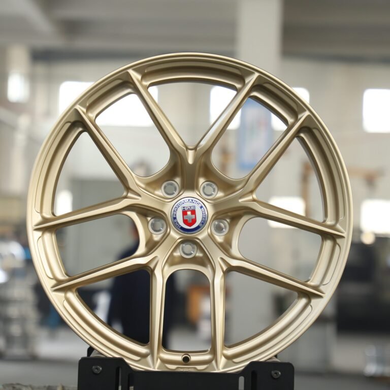 Porsche 911 wheels – Gold 5 Y-Spoke (HRE P101-Style), front view