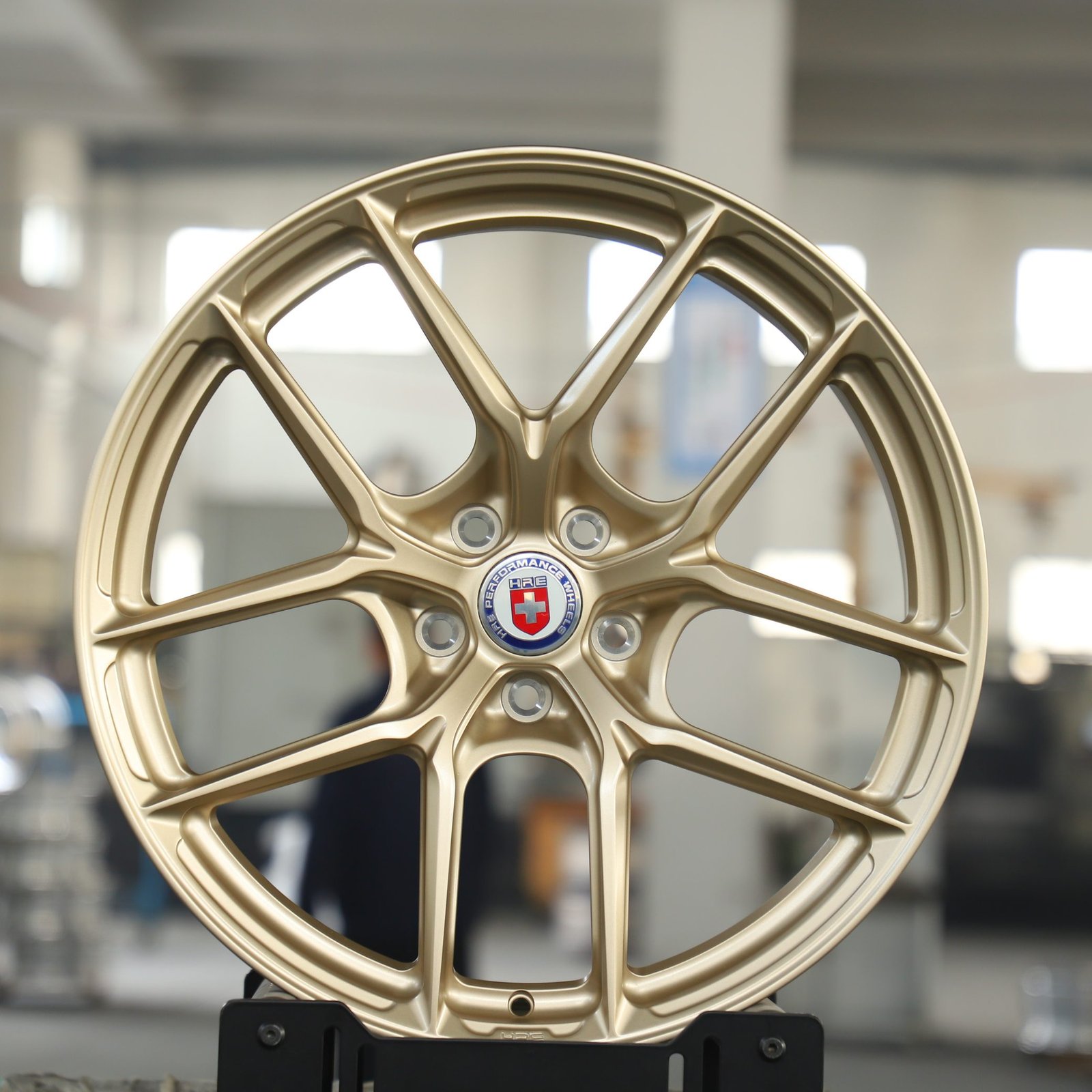 Porsche 911 wheels – Gold 5 Y-Spoke (HRE P101-Style), front view