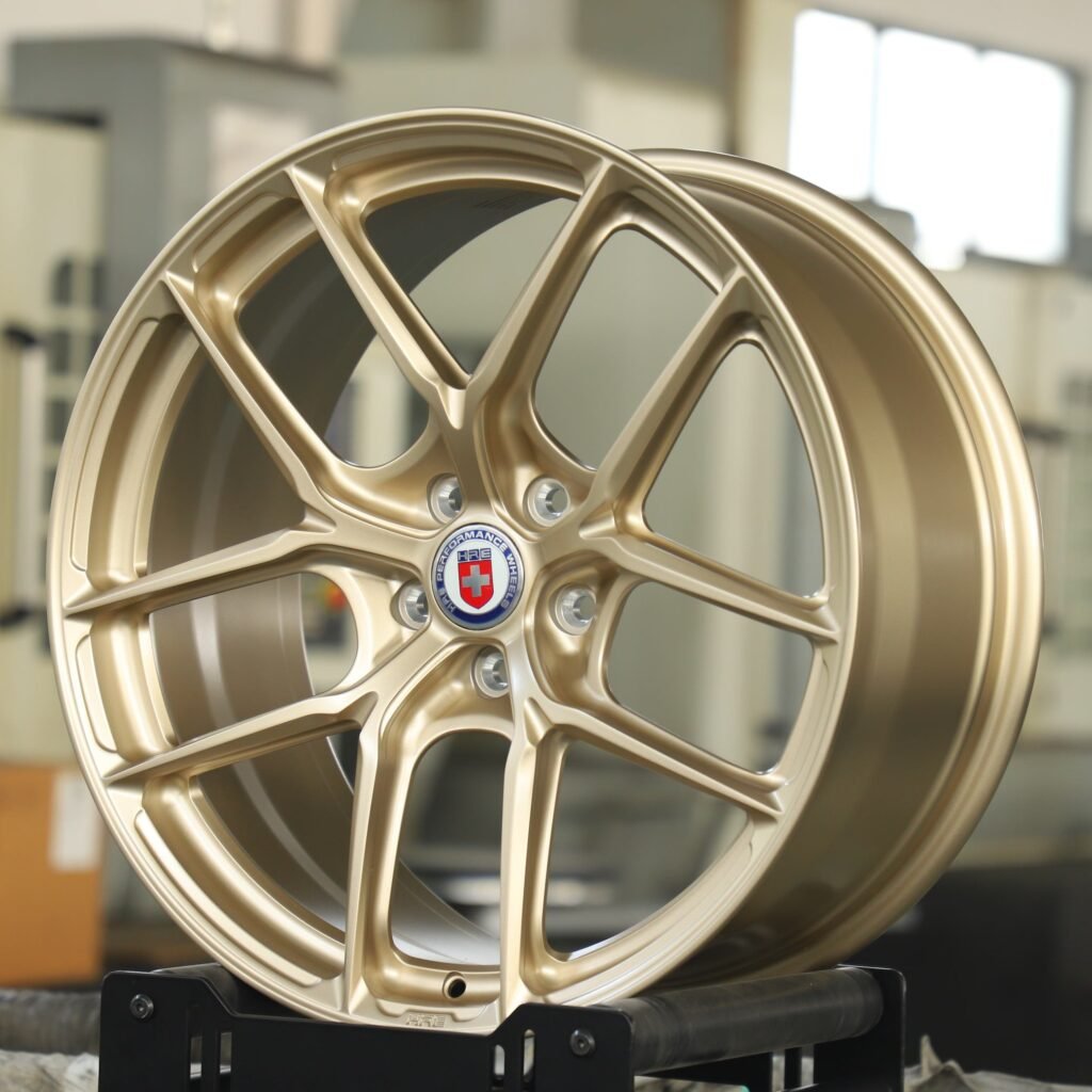 5x130 wheels – Gold 5 Y-Spoke (HRE P101-Style), side view