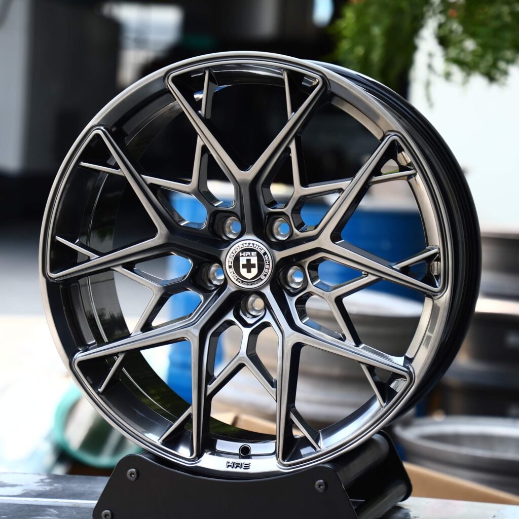 HRE Metallic Gray Cross-Spoke Forged Wheels - Porsche 911 / BMW M3 Fitment (5-Lug) view 2