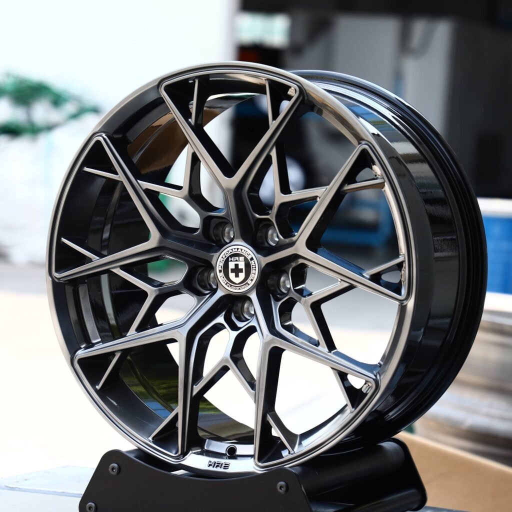 HRE Metallic Gray Cross-Spoke Forged Wheels - Porsche 911 / BMW M3 Fitment (5-Lug) view 3