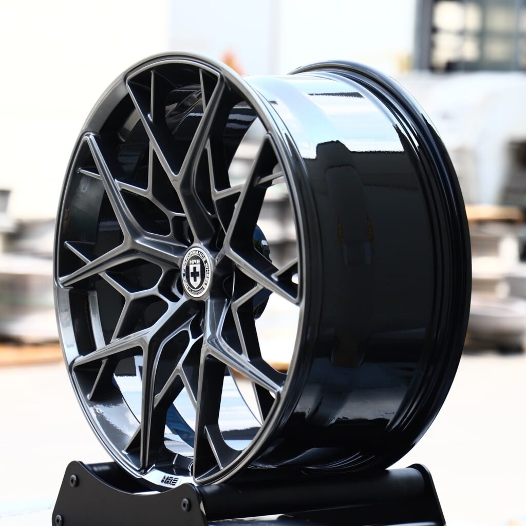 HRE Metallic Gray Cross-Spoke Forged Wheels - Porsche 911 / BMW M3 Fitment (5-Lug) view 4