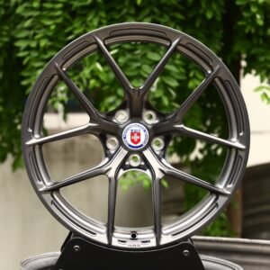 HRE P101-Style Gray 5 Y-Spoke Polished Forged Wheels - Porsche 911 / Lamborghini Aventador Fitment (5-Lug)