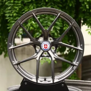 HRE P101-Style Gray 5 Y-Spoke Polished Forged Wheels - Porsche 911 / Lamborghini Aventador Fitment (5-Lug)