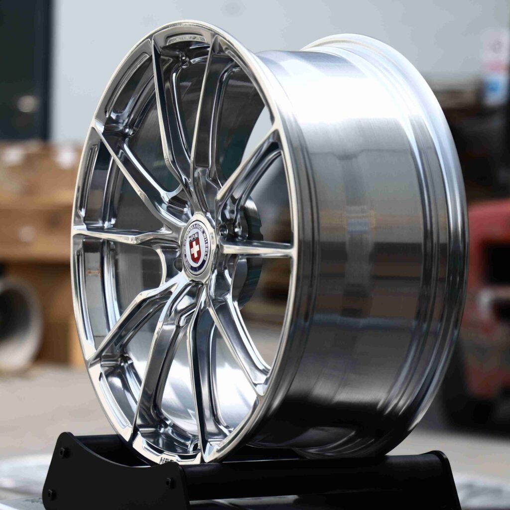 5x130 wheels – P101SC Mirror Polished Silver (HRE P101-Style), side view