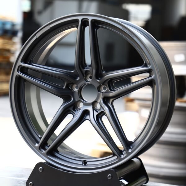 Porsche 911 wheels – Gunmetal Multi-Spoke, front view