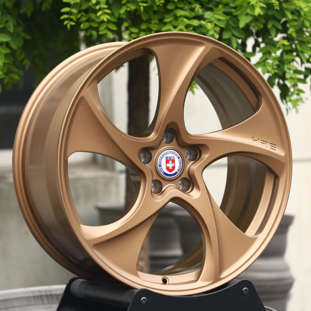 5x130 wheels – Bronze Directional Milled (HRE Performance 522M-Style), side view