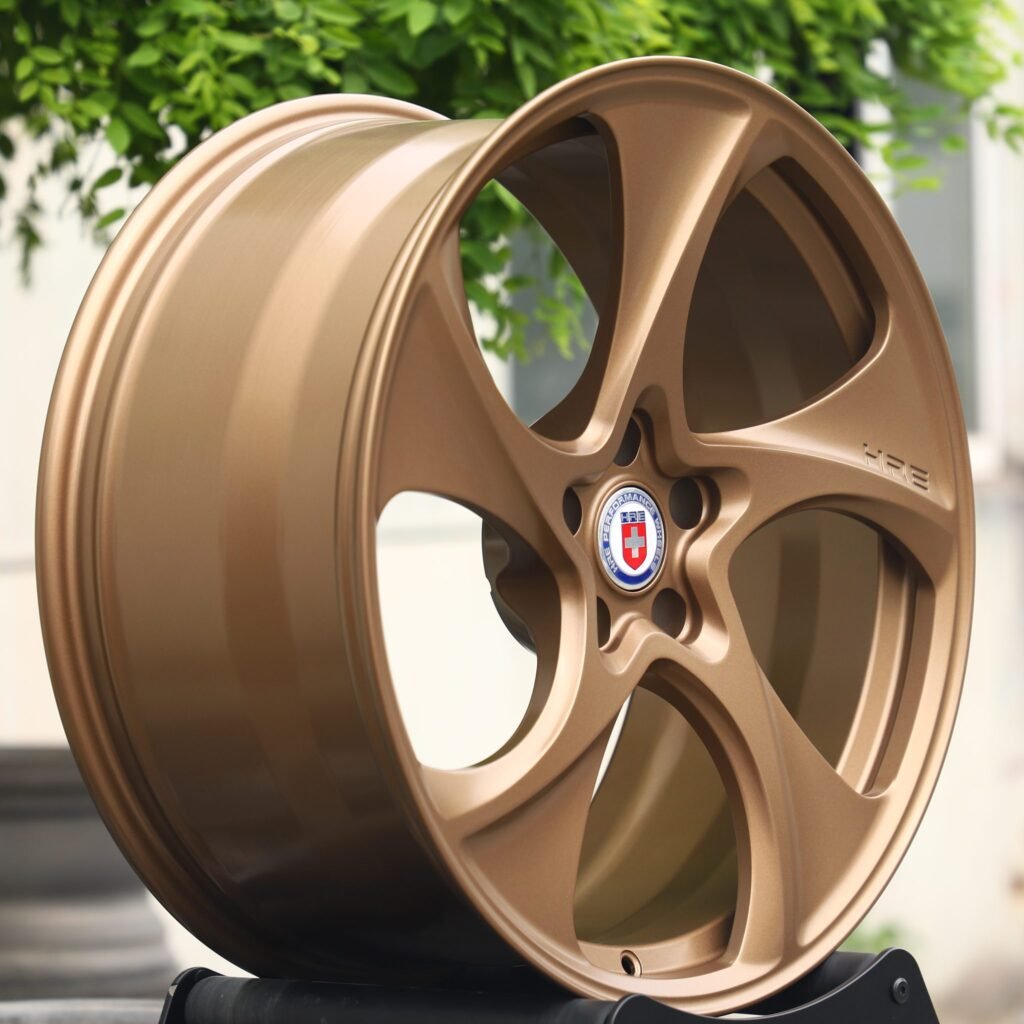 Lamborghini Urus wheels – Bronze Directional Milled (HRE Performance 522M-Style), lip and barrel detail