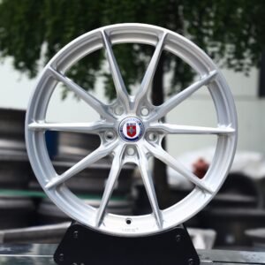 HRE Performance P101-Style Brushed Silver 10-Spoke Forged Wheels - Porsche 911 / Lamborghini Aventador Fitment (5-Lug)