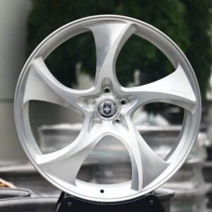HRE Performance 522M-Style Brushed Silver Directional Milled Forged Wheels - Porsche Cayenne / Porsche 911 Fitment (5-Lug)