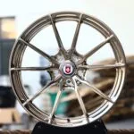 HRE Performance P104SC-Style Champagne 10-Spoke Mirror Polished Forged Wheels – Porsche 911 / Porsche 718 Cayman Fitment (5-Lug)