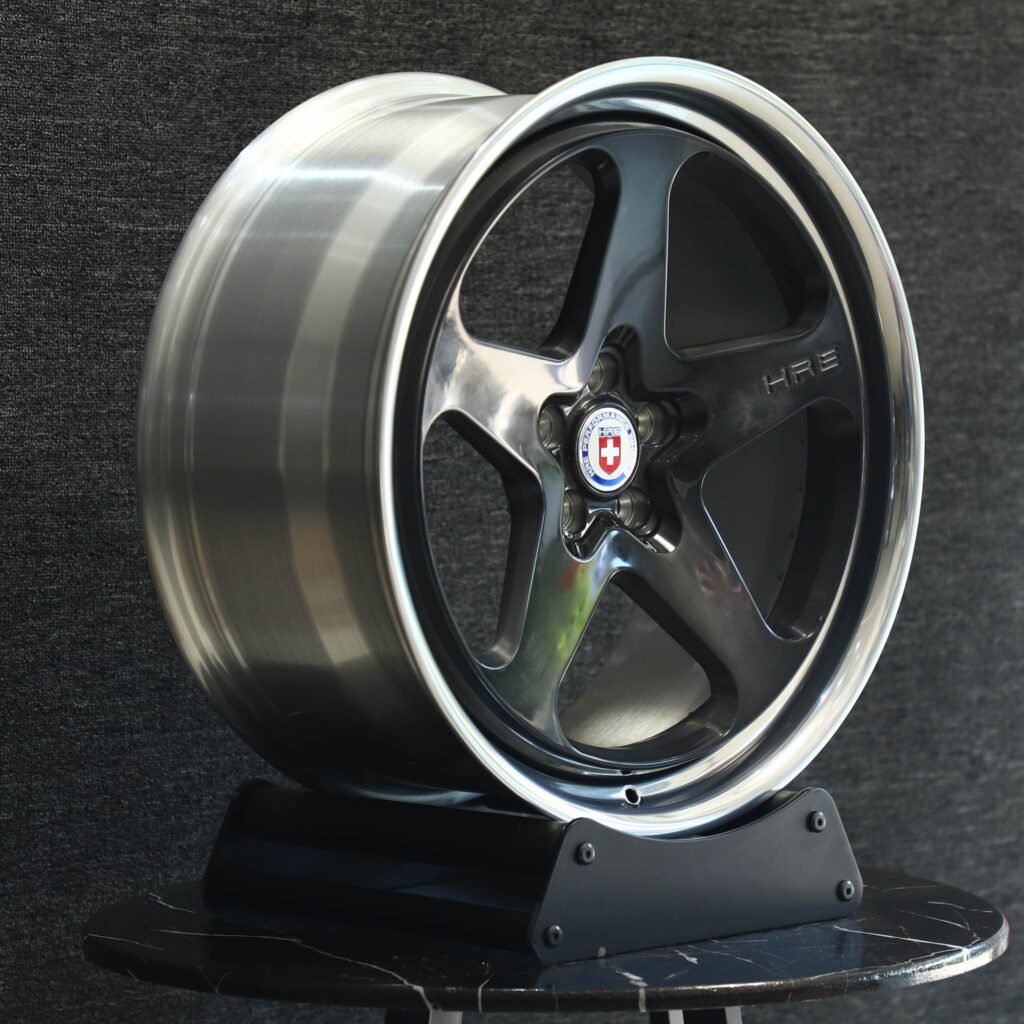 5x130 wheels – HRE Performance Transparent Gray 2-Piece Deep Lip, side view