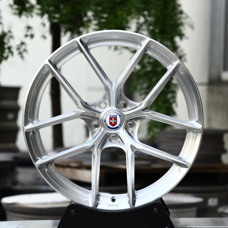 Porsche 911 wheels – Silver 5 Y-Spoke (HRE P101-Style), front view