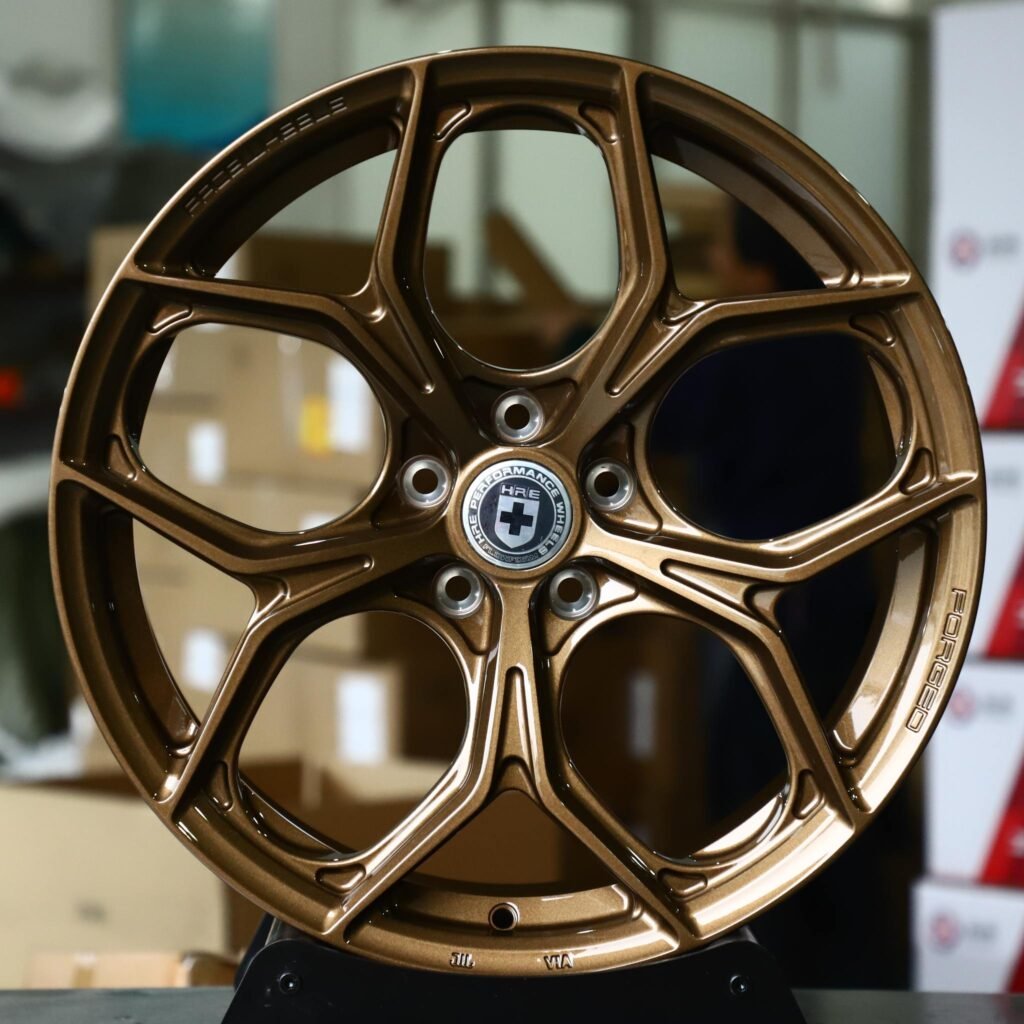 Porsche 911 wheels – Bronze 5 Y-Spoke (HRE-Style), front view
