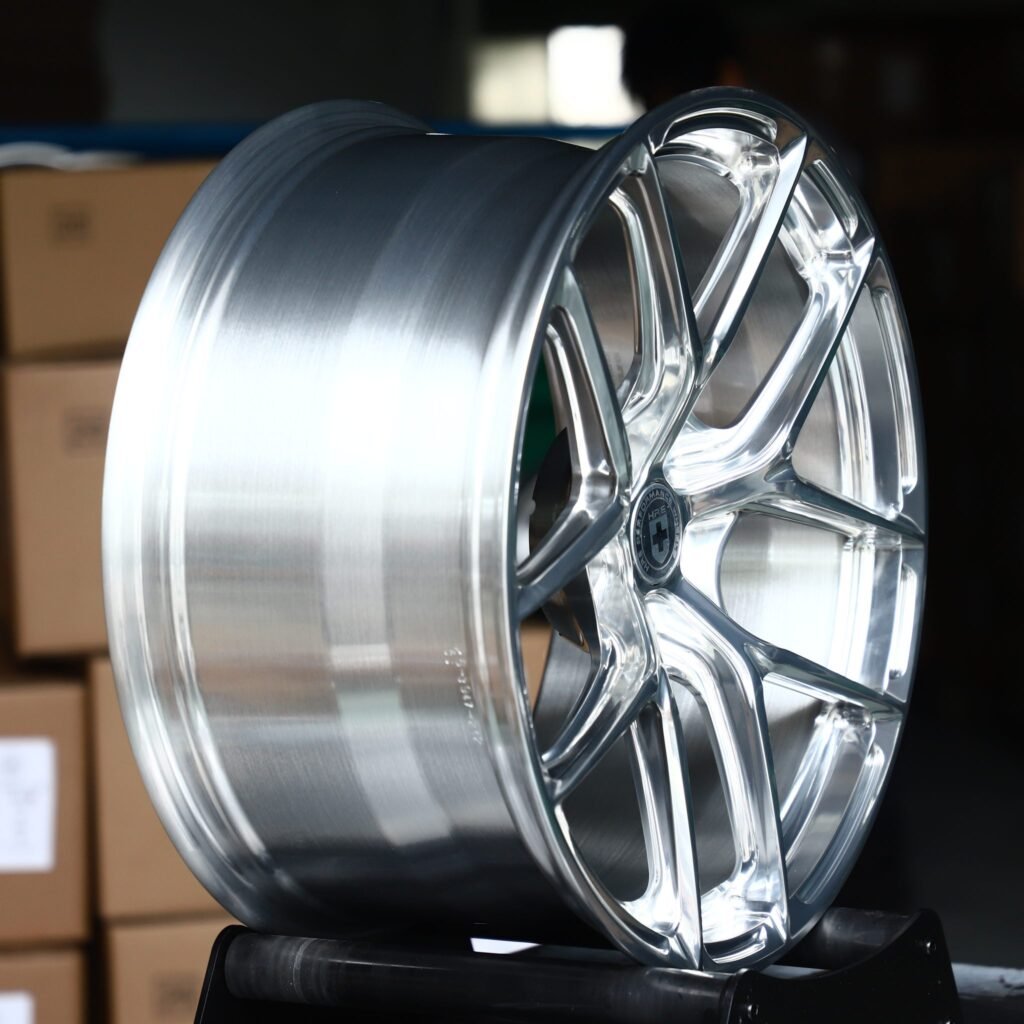 5x130 wheels – Chrome 5 Y-Spoke (HRE-Style), side view